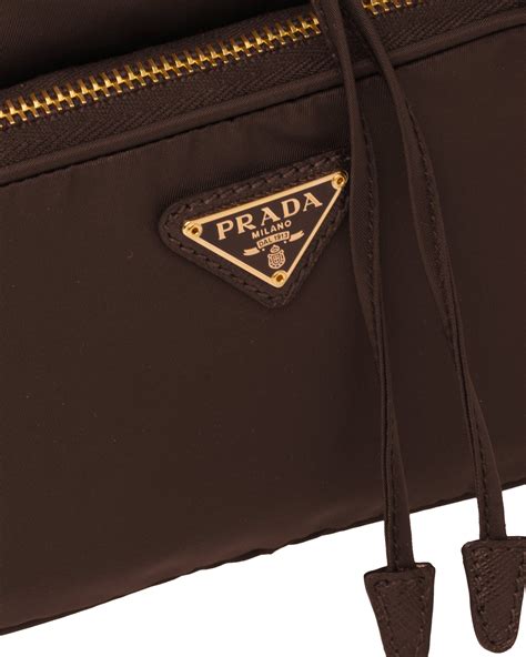 prada nylon makeup case|brown nylon prada bag.